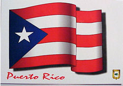 Puerto Rican Flag Postcards, Targetas con la Bandera de Puerto Rico Puerto Rico